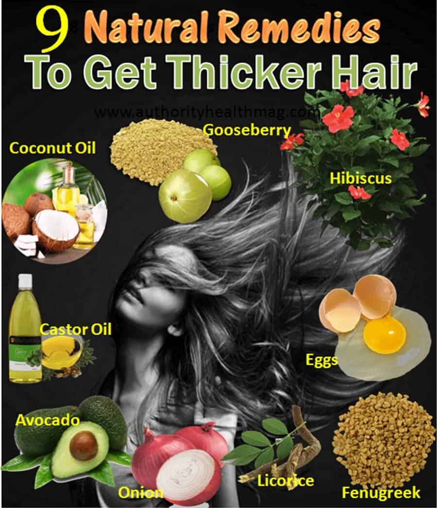 9 Natural Remedies For Thicker Hair