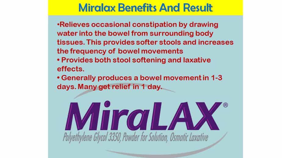 Miralax Benefits And Results 